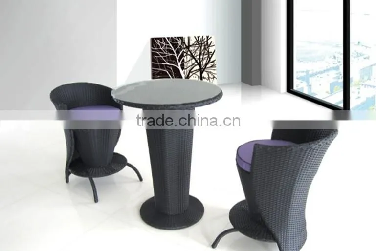 wholesale rattan bar table and chair rattan bar aluminum garden furniture