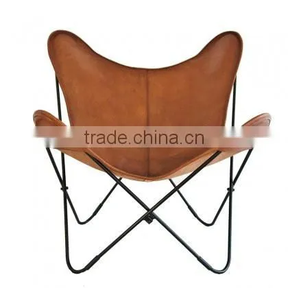 Hot sale Living room BKF butterfly stainless steel polishing finished French chair frames