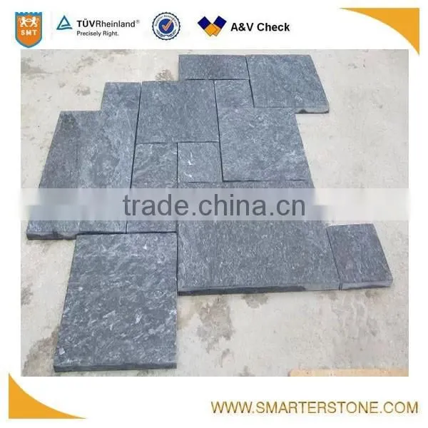 Black limestone tiles french pattern hot selling