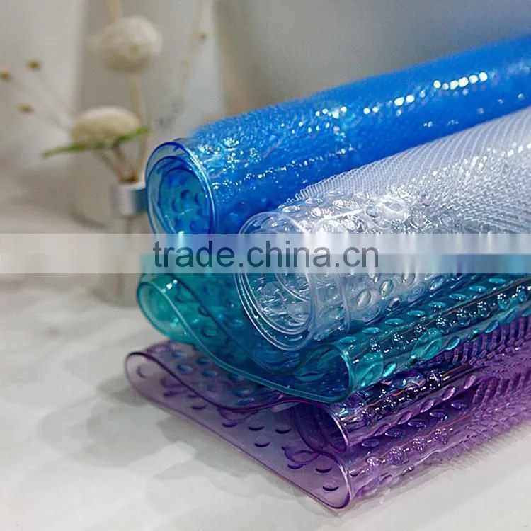 Top quality five strips top grade anti-slip pvc hotel bath mat