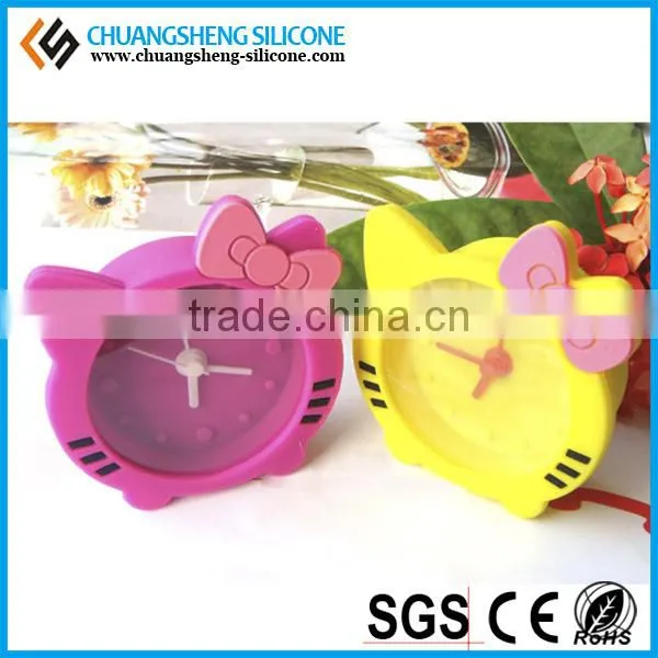 Digital loud sound lovely animal shaped clock silicone alarm clock