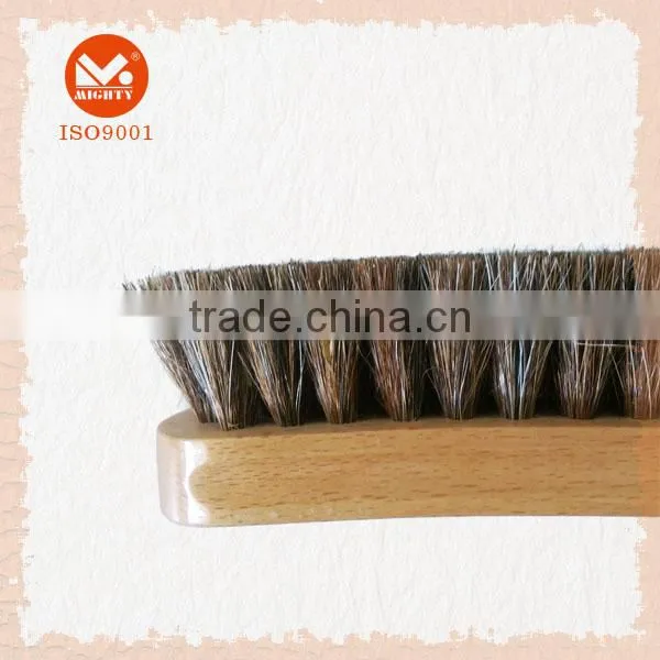 Good Quality Horse Hair Shoe Polish Brush With Beech Wood Block