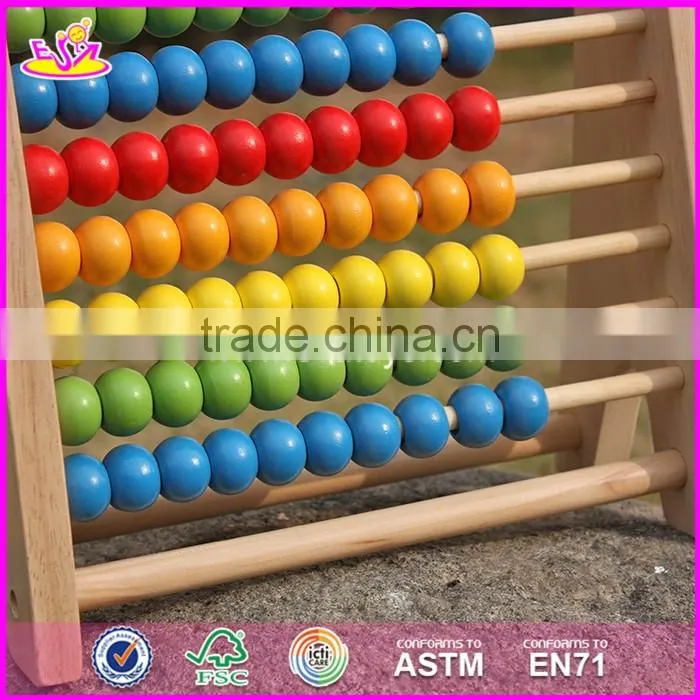 2017 New design children educational abacus wooden counting toy W12A029