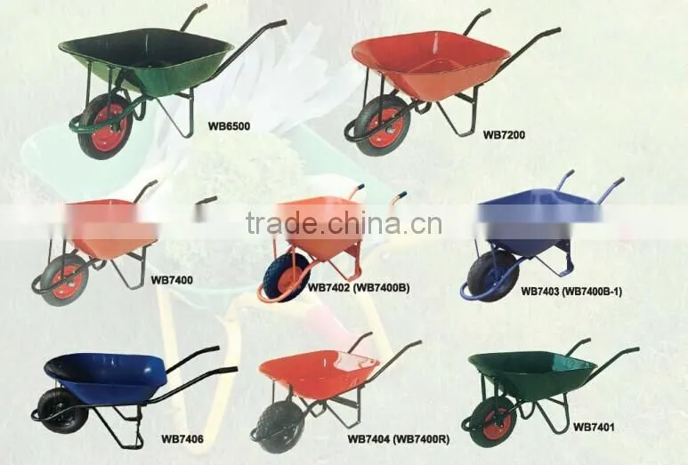 75L 160kg metal tray Wheelbarrows with WB7200