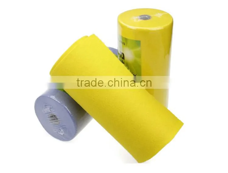 Oil Absorbent Kitchen Cleaning Towels , Needle Punched Nonwoven Cleaning Cloths