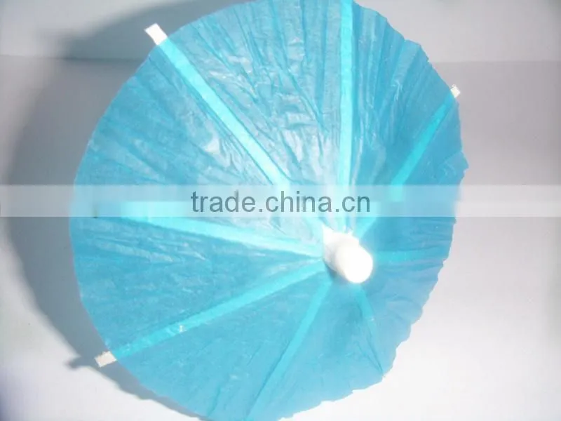 solid color small paper cocktail umbrella sticks