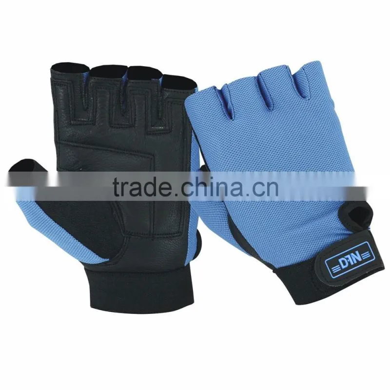 Professional Custom Weight Lifting Gloves with Embroidery Silicon Printing