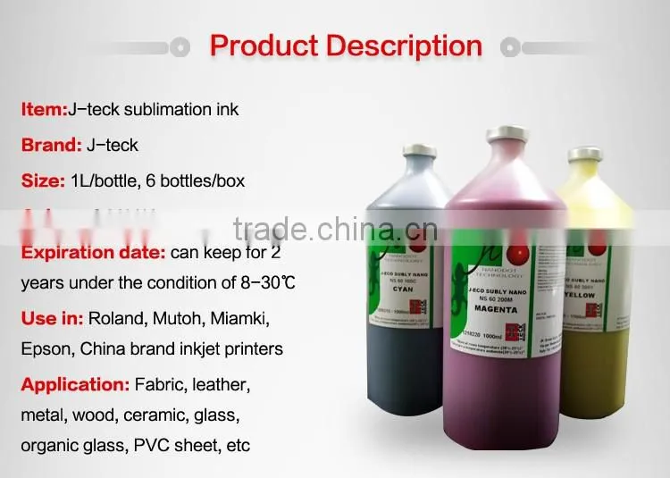 J-teck J-next Italy original sublimation ink guangzhou wholesale