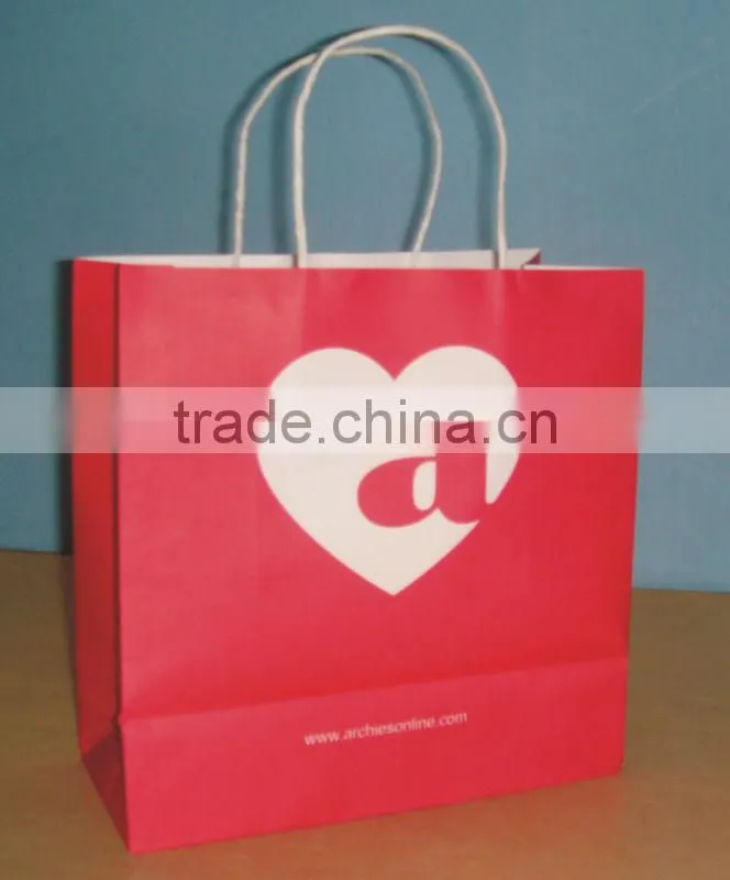 Twisted Paper Handles Brown Paper Bag