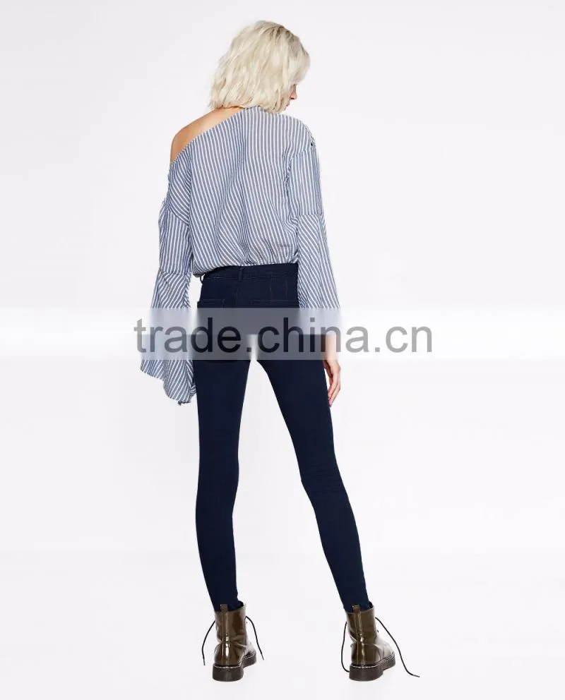 2016 custom fashion apparel young girl plain dark blue summer sexy women jeans shorts short pants half pants cotton girls