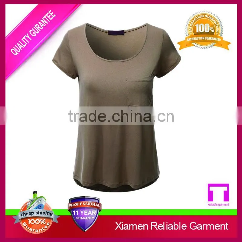High quality extended new fashion design girls t shirt