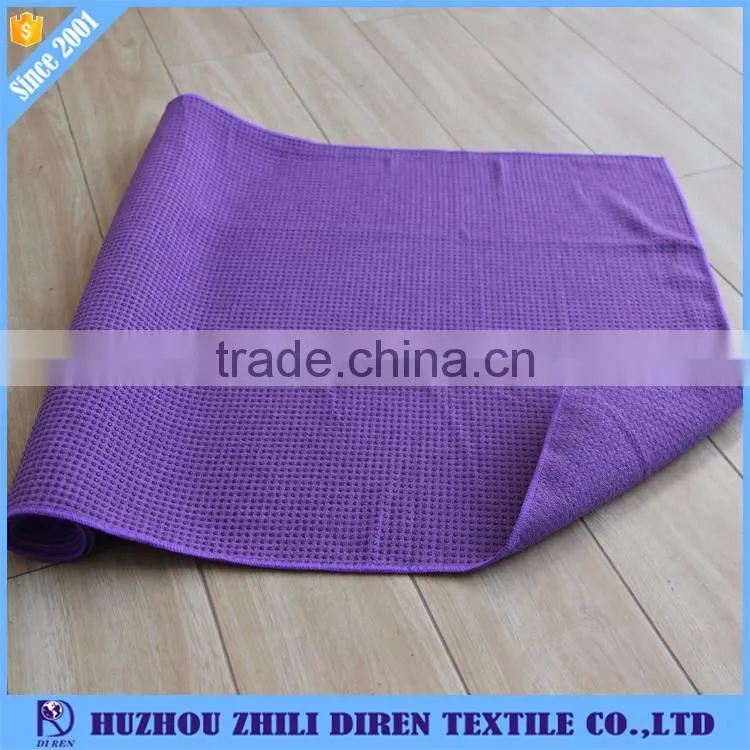 Wholesale Eco-friendly Anti slip microfiber yoga towel with PVC net