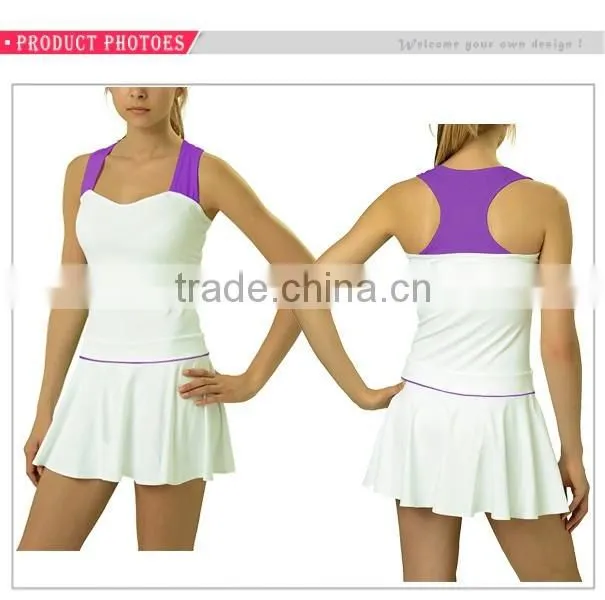 Custom Woman Dress Hot Sale Women Fashion Plain Sexy Tennis Dresses