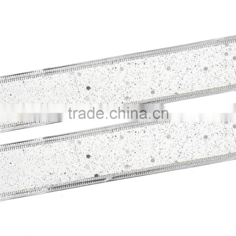 High Quality Christmas Decorating Silver Satin Ribbon