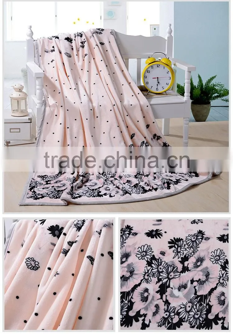 Polyamide Microfiber Blanket HRM Bedding Set Vintage Floral Printing Bedding Blanket Set Wedding Souvenir Blankets