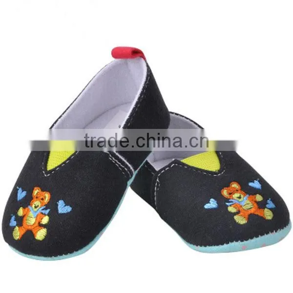 new design lovely cartoon animal prints baby boy and girl shoes