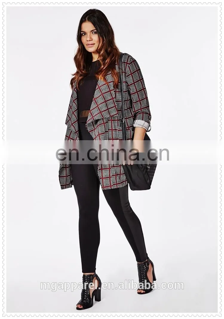 high quality plus size women checked waterful travel jacket in new model