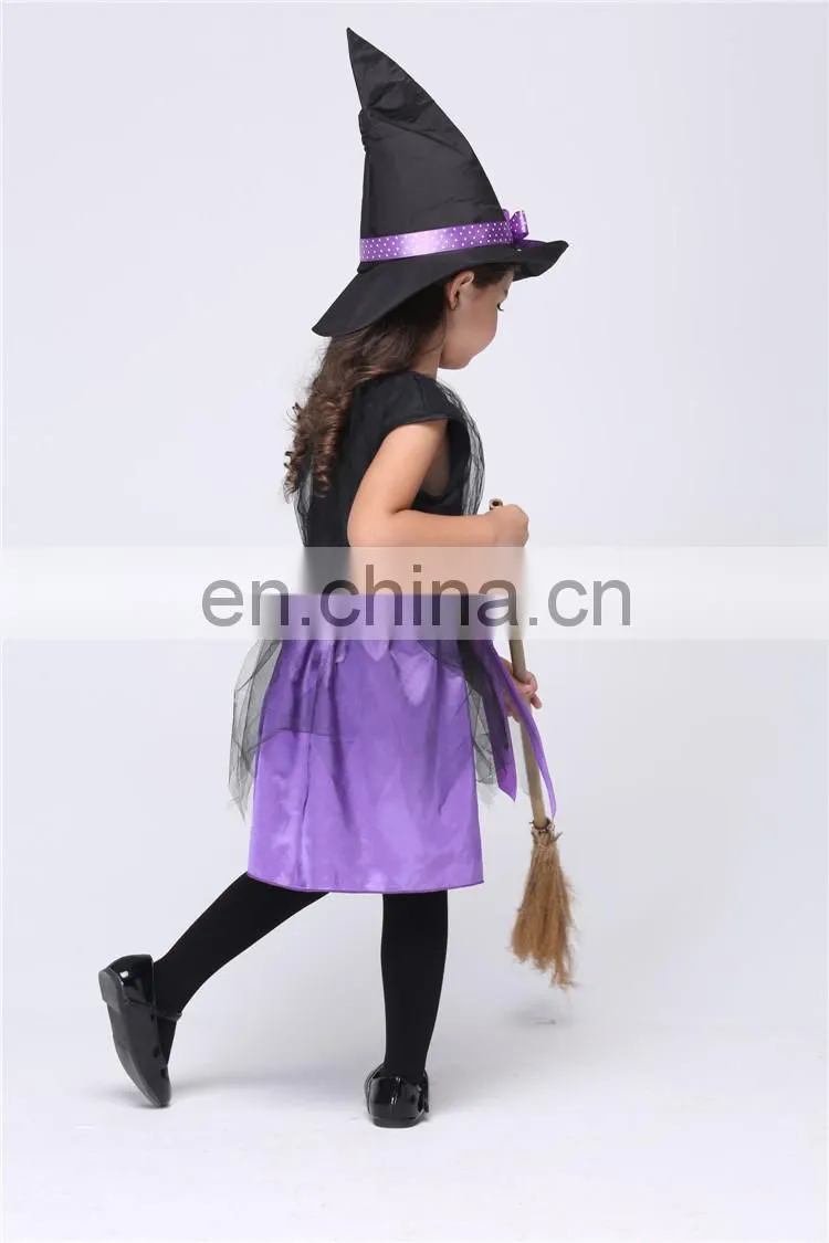 children girl witch fancy party halloween costume FGCC-0156