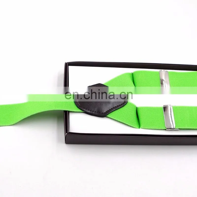 Yiwu wholesale high quality colorful suspenders,custom printing suspenders,adjustable metal clips suspenders