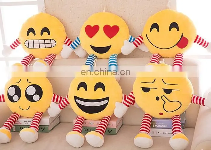PP cotton Filling and Adults Age Group custom plush emoji pillows