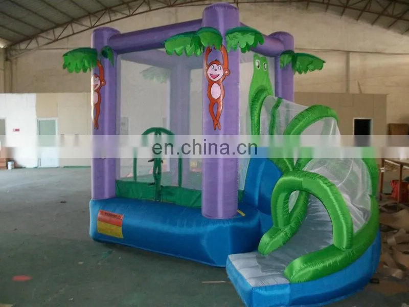 Newly Designed colorful inflatable bouncer with slide