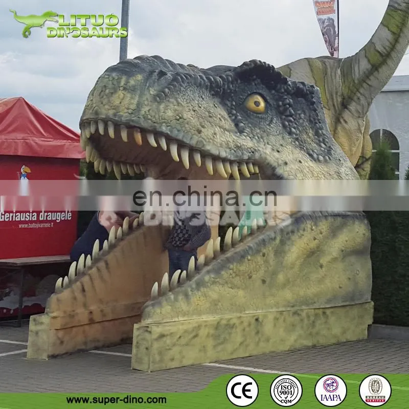 Dinosaur Park Model 3D Dinosaur Head Statue
