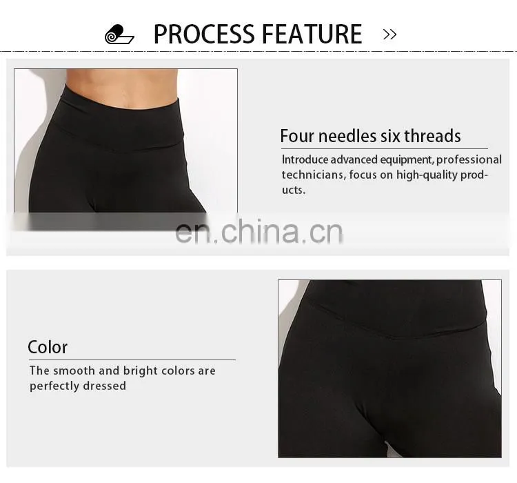 Adjustable wrap hem nylon cotton elastane yoga dance women capri leggings tights