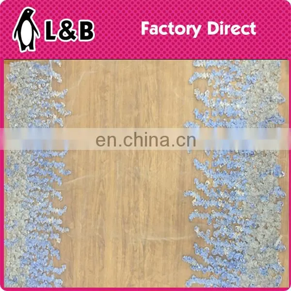 New design popular embroidery organza lace fabric