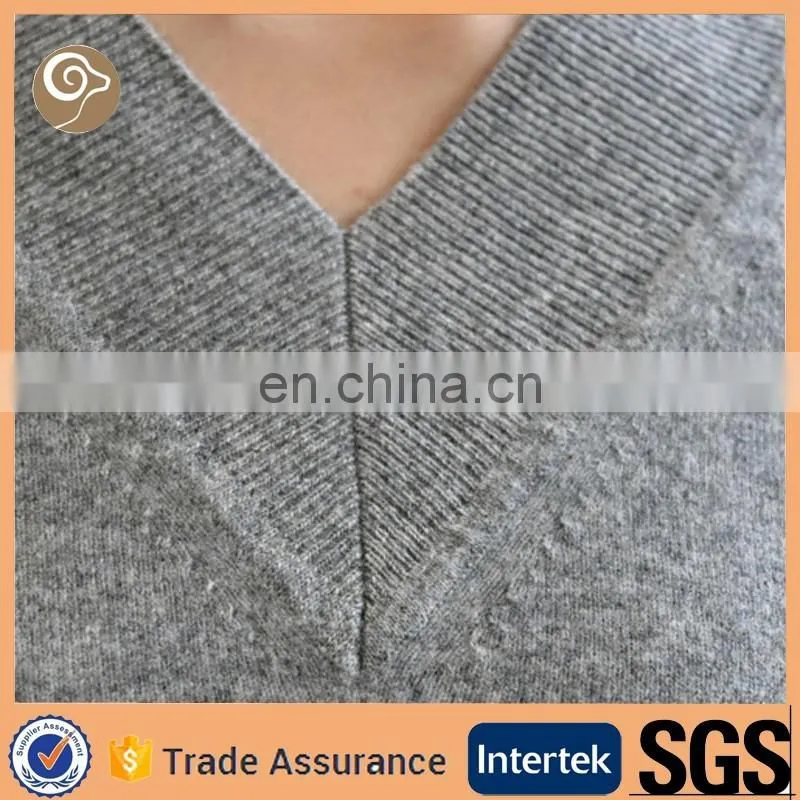 V neck wholesale women cashmere sweater on sale