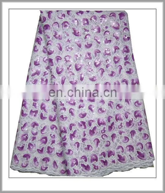 african french lace with sequins(FL157E)