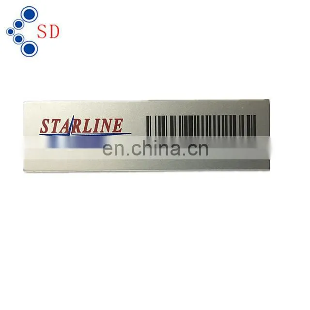 Serial number barcode badge