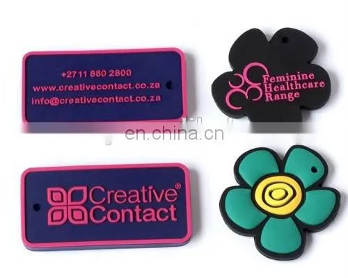 Rubber Patch-3D Transparent Rubber Label Wholesale Cheap Customized engraved Logo 3D Soft Plastic PVC Silicone Rubber Label