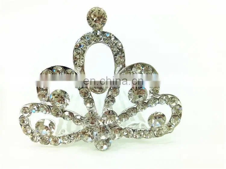 Alloy Crystal Crown Tiaras Wholesale Princess Flower Handmade Bridal Tiaras