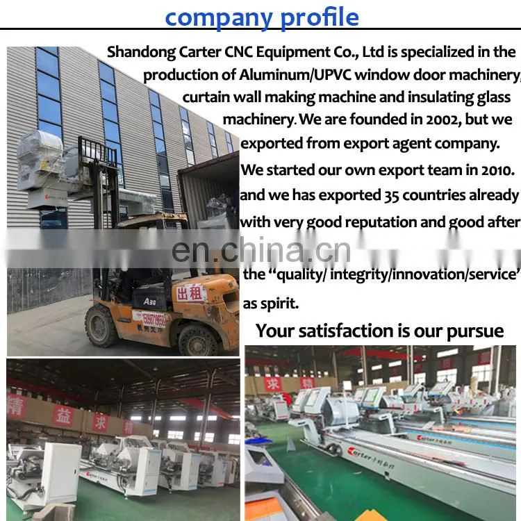 Jinan manufacturer two head pvc windows machinery for welding window profile machine