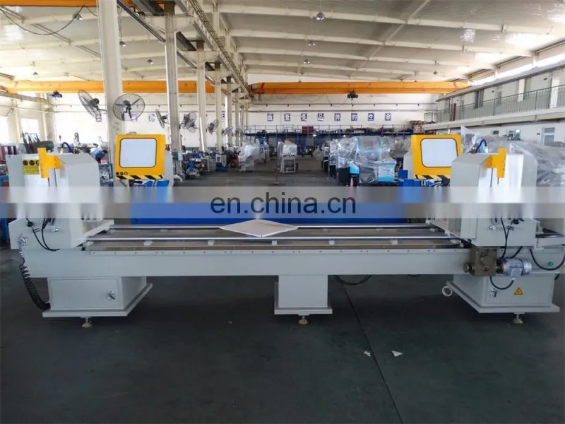 Double Heads Aluminum Window Door Saw Machine For 45 Degree, 90 Degree Cutting