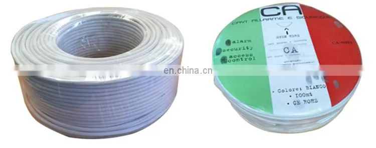 CCA or solid bare conductor 4core 6core 8core fire alarm cable