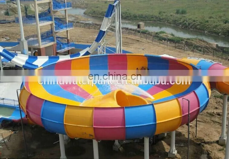 outside water park equipment water play slide fiberglass slide