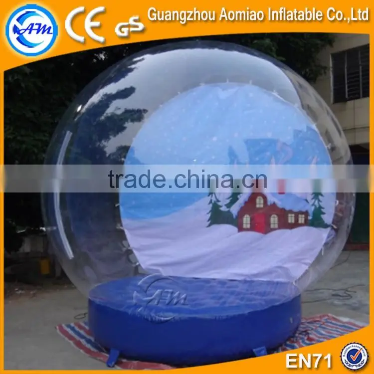 Xmas inflatable snow globe, christmas inflatable snow globe sale