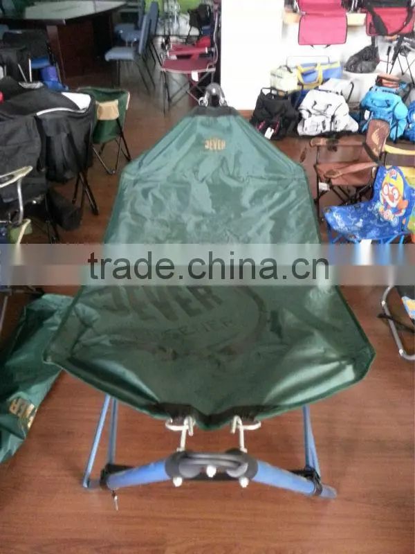 net fabric folding bed with steel tube stand