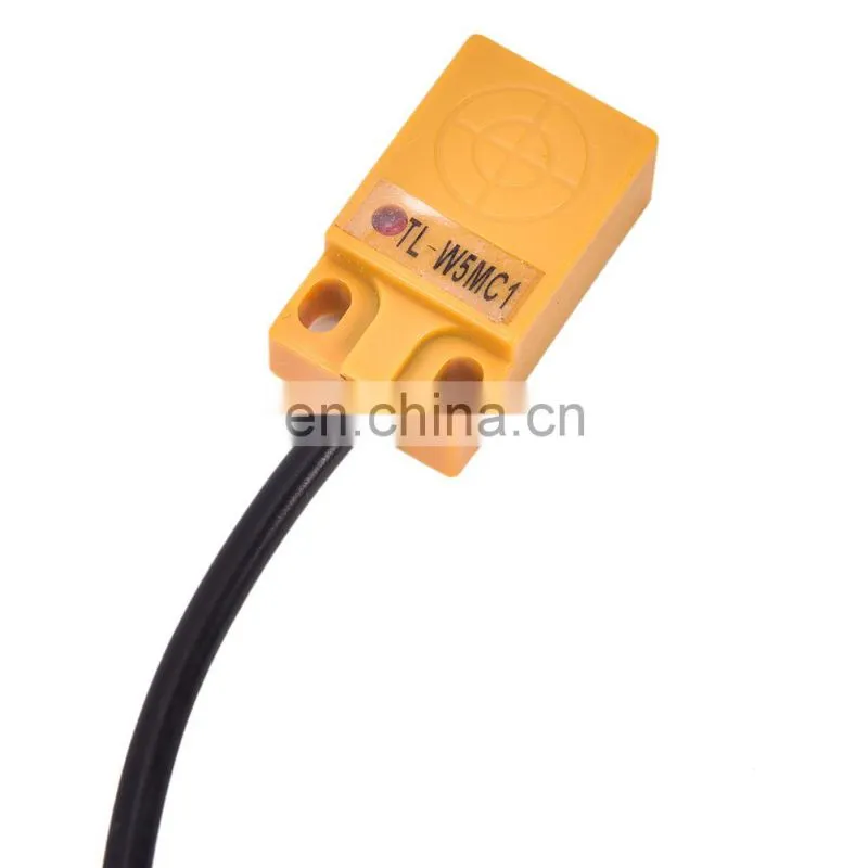 TL-W5MC1 5mm 3 Wire Inductive Proximity Sensor Detection Switch NPN DC 6-36V, Square Proximity Switch