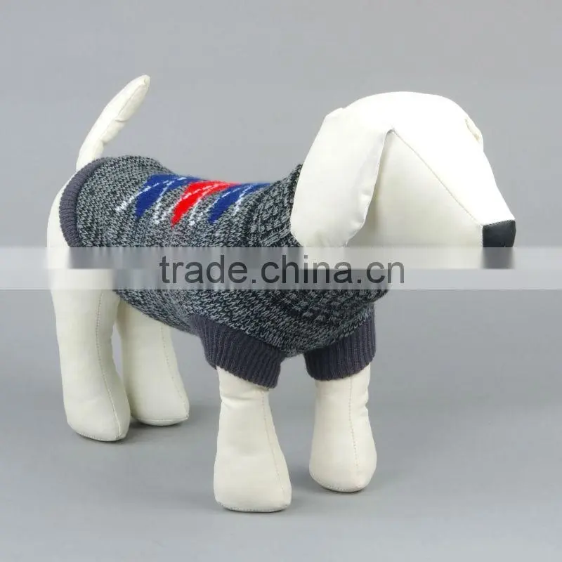 fashion 100% cotton knitting design pets Sweater dress