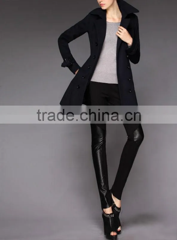 2013 autumn new fashion lady long fall coat