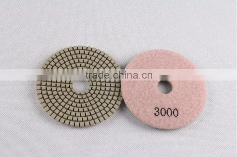 New engineered 7 step white resin Polishing Pads