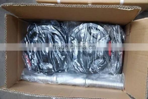 100Kg Plastic-Coated Dumbbell Tri Grip Complete Cement Weight Set