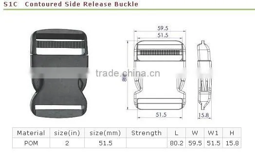 Wholesale side release belt plastic nylon strap buckle manufacturer