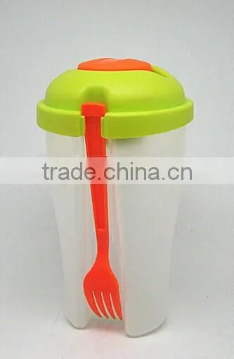 OEM fruit Cup with small fork and small dip