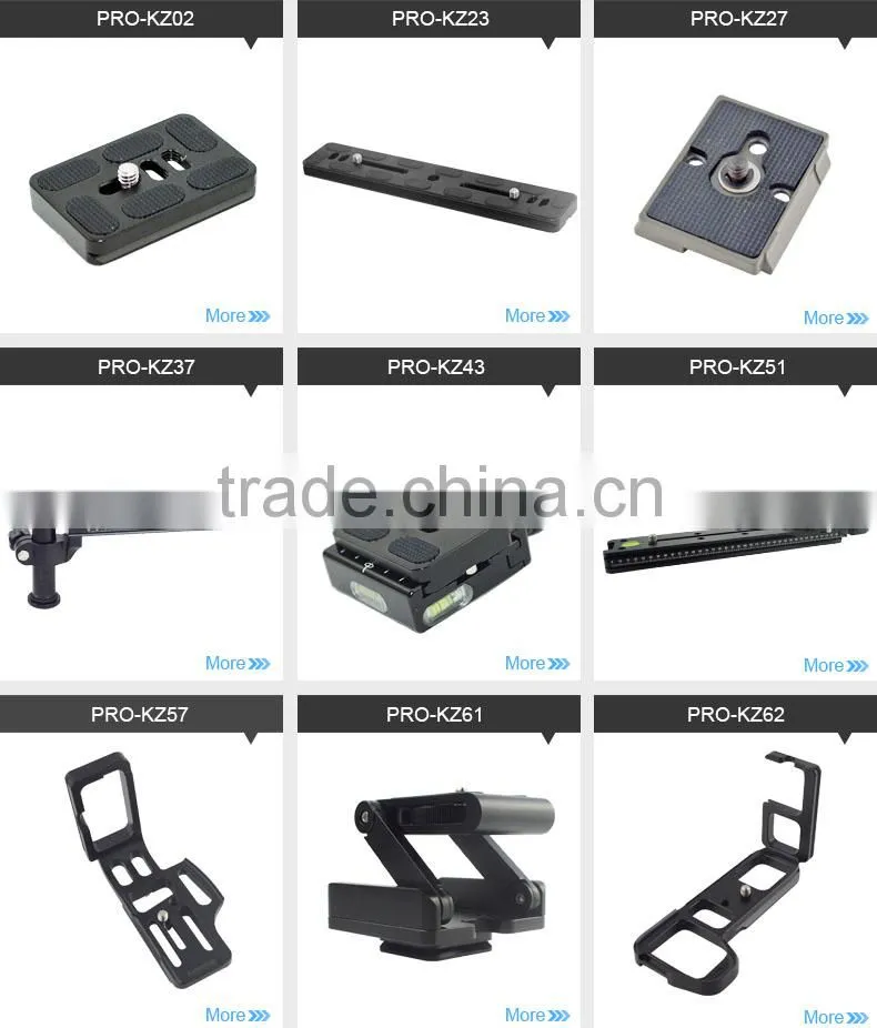 New products 2016 stability compat plate mount mini camera aluminum quick release plate PU60