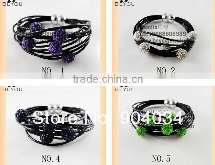 2013 New Fashion Five Rhinestone Beads Tibetan Bracelet