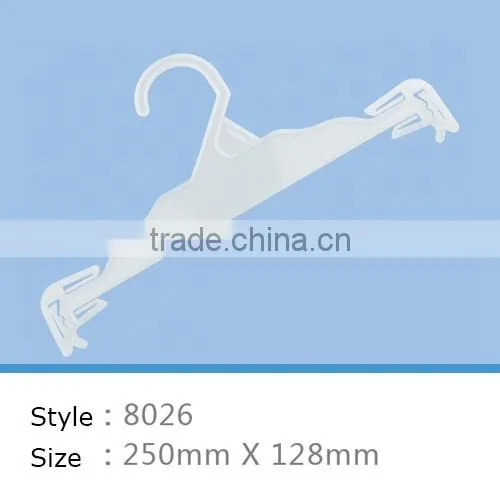 wholesale fashion design plastic clothes hanger for underwear and bra