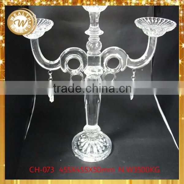 Durable hot-sale crystal k9 candle holder